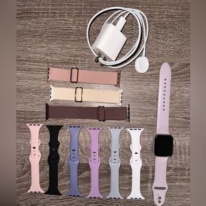 Apple Watch SE 40mm Starlight Aluminum S/M plus 9 extra Bands